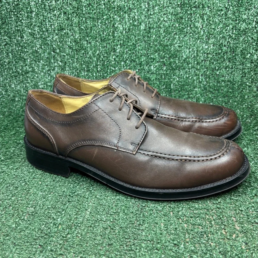 Dockers Phoenician Mahogany Dress Shoes Leather Moc Toe Oxford Brown Mens Sz 10M